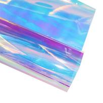 Chameleono dichroinis pastato stiklo langų atspalvis, UV spinduliais pjaustytas spalvingas dekoratyvinis langų plėvelės lipnus vitražas prekybos centrui 40x100 cm blue