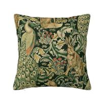 William Morris gyvatės galvos rašto pledo pagalvės užvalkalai Namų dekoras Nordic Vintage Tekstilė Kėdės pagalvėlė Kvadratinis pagalvės užvalkalas 30x30cm 12x12in black