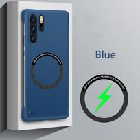 Berėmio magnetinis Magsafe plonas dėklas, skirtas Huawei P30 Pro P40 P50 Pro P30Pro 5G belaidžio įkrovimo kietasis dangtelis For Huawei P30 mėlyna