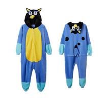 Bingo Kigurumi Mėlynuolis Kostiumai Vaikams, Animacinių Filmų Pižama Gyvūno Cosplay Kostiumas Helovino Kalėdų Dovana, Apranga Berniukams Mergaitėms Namų Drabužiai 140(Fit130-140cm) orange