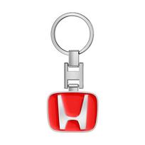 Automobilio raktų pakabukas Automobilio emblema Dovana su raktų žiedu Automobilio aksesuarai Honda Civic Accord CRV HRV Fit Jazz City Odyssey Jade Vezel CRX CRZ raudona