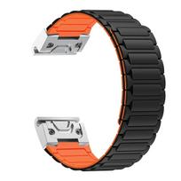 26 mm magnetinis silikoninis dirželis Garmin Band Fenix 8 51 mm 7X 7 Pro Fenix 6X 5X 5Plus Tactix 7 Enduro 3 kilpos Descent mk1 apyrankė Garmin Enduro3 2 black