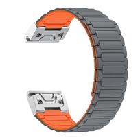 26 mm magnetinis silikoninis dirželis Garmin Band Fenix 8 51 mm 7X 7 Pro Fenix 6X 5X 5Plus Tactix 7 Enduro 3 kilpos Descent mk1 apyrankė Fenix 7X 7X pro gray