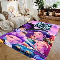 K-POP Kilimas D-Demon-Hunters Spausdintas Kilimas Minkštas Flanelinis Kilimas Plaunamas Neslystantis Gimtadienio Dovana Kilimas Miegamojo Svetainės Dekoracijos 40x60cm