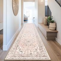 Bohemiškas ilgas kilimas Skalbiamas mašinoje Neslystantis koridoriaus kilimas Vintažinis Pažangus Lengvo prabangos namų dekoras Lovos šoninis kilimėlis Tapis 50x160cm(19x63inch) gray