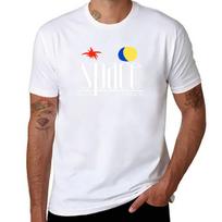 SPACE Ibiza Šokis: MODELIS 1 klasikinis juodas Mitinis La French Touch naktinis klubas Marškinėliai vasarinė viršutinė dalis marškinėliai vyrams L white