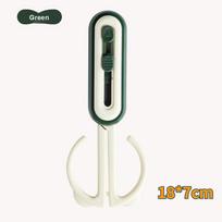 2 pcs 2-in-1 Scissors Utility Knife Unboxing Knife Office Home Use Stainless Steel Teflon Knife Set 1 PCS žalia