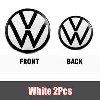 VW Automobilio Priekinės Grotelių Ženklelis Galinės Bagažinės Emblemos Dangtelis Automobilių Aksesuarai Volkswagen VW Golf 6 Golf 7 Mk6 7.5 8 VARIANT Polo 2 21-23 Golf 8 (MK8) balta
