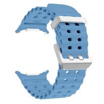 Marine Band For Samsung Galaxy Watch 7 ultra 47mm Sport silicone Bracelet Strap Galaxy Watch ultra Strap 47 luminous Accessories Watch 7 ultra 47mm gray