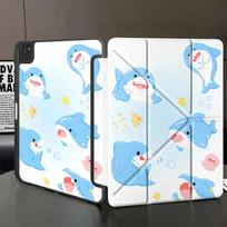 Many Sharks Cartoon Tablet Case For iPad Mini 6 7 Air 4 5 M3 M2 1 2 M4 11inch Pro 11th 10th 9th 8th 7th 12.9inch Pro 2025 Holder iPad Mini 7 8.3 white