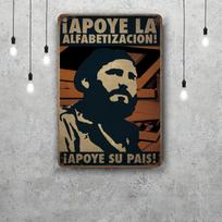 Fidelis kastras Pirmininkas Vintažiniai Metaliniai Skardos Ženklai Plakatai Dekoras Retro Metalinė Plokštelė Sienos Menas Dekoras Garažui Barui 30x40cm(11.8x15.7inch)