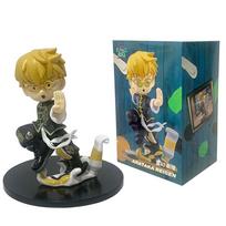 Mob Psycho 100 Anime Figures Gk Reigen Arataka Q Edition Cute And Charming Sitting Palm Series Model Doll Desktop Ornaments Collectible Toy black