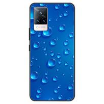 vivo V21 5G 4G dėklui V2050 Dažytas silikoninis minkštas TPU Funda dėklai Vivo V21e dangteliui Šaunus marmurinis Coque V 21e 21 4G 5G buferis Vivo V2050 blue