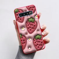 Dėklas Samsung Galaxy S10 S 10 Plus S10E Fundas Stilingas Dažytas Minkštas TPU Apsauginis Galinis Dangtelis Samsung S10 S10+ Telefonui S10 Plus gray