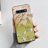 Dėklas Samsung Galaxy S10 S 10 Plus S10E Fundas Stilingas Dažytas Minkštas TPU Apsauginis Galinis Dangtelis Samsung S10 S10+ Telefonui S10
