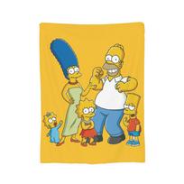 Simpsonų animacinis pledas Koralinis vilnos pliušas Žiemos Kvėpuojantis šiltas pledas lovai Miegamojo antklodė 180x230cm