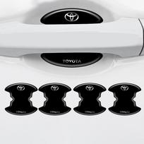 4/8 vnt. Toyota Chr rav4 Yaris prius avensis Corolla Camry Automobilio Durų Rankenos apsauginis dubenėlis Anti Scratch Atspindinti Lipdukas gray