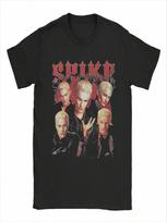 Buffys The Vampires Slayers Spike T Shirts For  Novelty T-Shirt Round Collar  Tees Short Sleeve Tops Graphic 3XL įvairiaspalvis