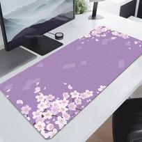 Sakura Pelės Kilimėlis Žaidėjų Pelės Kilimėliai Didelis Žaidimų Pelės Kilimėlis Violetinė Gėlė XXL Pelės Kilimėlis Didelis Klaviatūros Kilimėlis Stalo Kilimėlis Kompiuteriui 800x300x2mm gray