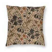 William Morris Honeysuckle kvadratinė pagalvės užvalkalas Poliesterio Lino Aksomo Raštas Dekoratyvinis mesti pagalvės užvalkalas Lovos pagalvės užvalkalas 18 Short plush 50*50(CM)-1Pcs beige