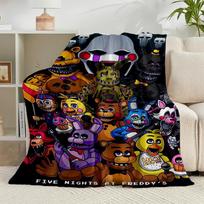 1PC Five Nights At bears Horror Flannel Blanket Gift, Suitable for Both Men And Women, Soft Ideal for Beds And Sofa, Birthday Or Christmas Gift 75x90cm