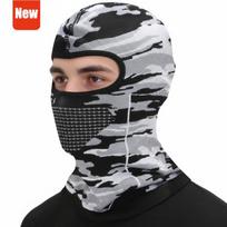 Besiūlė šildanti galvos apdangalas apsaugai nuo šalčio, integruota kaklo apsauga-kaukė, didelio elastingumo galvos juosta One size gray