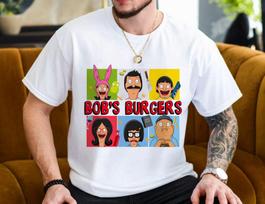 Bob's Burgers Shirt | Bob's Burgers Shirt Unisex Ultra Cotton Tee Tina Louise Gene Linda Bob Belcher Teddy Graphic Tee Gift For Her For Him 100 white