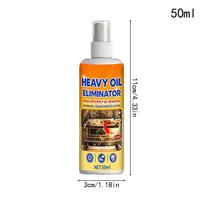 Kitchen Grease Cleaner 50ml Powerful Multipurpose Cabinet Degreaser Cleaning Spray for Home Restaurant Commercial Stove Oven 50ml orange