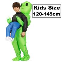 Helovino Anime Fancy Ateivio Kostiumas Suaugusiems Vaikams Pripučiamas Ateivio Kostiumas Berniukams Mergaitėms Šventės Cosplay Vyrams Moterims Juokingas Kostiumas Suknelė Kids(120-150cm) black