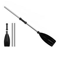 Sustiprinti valties irklai Aliuminio Cinko Cinko Lydinio Kanojos irklai Patogus Žvejybinis laivas Plaušas Kelionė 125cm-1pcs Oar black