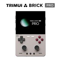 TRIMUI Brick PRO Atviro kodo delninė žaidimų konsolė 4 colių HD IPS ekranas Nešiojama belaidė Bluetooth Retro PSP žaidimų grotuvas Klasikinė no card pilka spalva