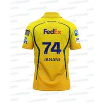 2026 Naujas Indijos Super Krepšinio IPL Gerbėjo Marškinėlis Atnaujintas Greitai Džiūstanti Sportinė Laisvalaikio Treniruočių Viršutinė Dalies Marškinėlis Šeimos Derinimas XXL yellow