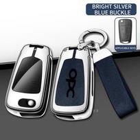 Automobilio TPU Cinko Lydinio Raktų Dėklas Maišelis Opel OPC Insignia Astra J H Vectra Combo Corsa D Mokka Zafira Automobilio Raktų Grandinėlė Metalinis Raktų Korpusas black