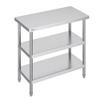 VEVOR Nerūdijančio plieno maisto ruošimo stalas Komercinės virtuvės darbo stalas 45,7x91,4 cm 45.7 x 91.4 x 86.4 cm