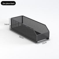 Ištraukiamas virtuvės stalčiaus organizatorius siauriems giliems spinteliams Black 35x45 gray