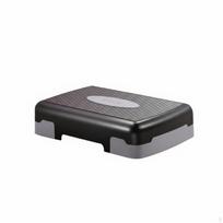 Aerobic Step Board SpaceSaving Adjustable Height Heavy Duty 45CM Single_Gray Black