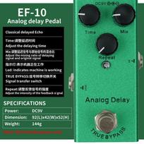 Electric Guitar Effect Pedal Vintage Overdrive Distortion Chorus Phase Delay Tremolo Analog Digital Multi Effects Stompbox Essen