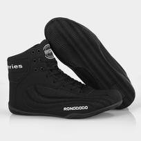 Unisex bokso ir imtynių bateliai vidaus/lauko treniruotėms ir Sanda varžyboms 34 black