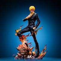 Vienas Gabalas Sanji Dvigubi Sparnai Anime Figūrėlė su 2 Galvomis GK Statulos Modelis Žaislas 25cm