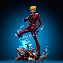 Vienas Gabalas Sanji Dvigubi Sparnai Anime Figūrėlė su 2 Galvomis GK Statulos Modelis Žaislas 25cm