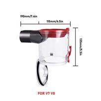 For Dyson V6 V7 V8 V11 V15 V10 V12Slim Vacuum Cleaner Dust Bin And Filter Replacement Canister Bin HEPA Filter Accessories as the picture