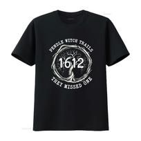 Pendle raganų teismai 1612 T marškinėliai Juodi Vintage skalauti Minkšti Patogūs Universalūs Unisex Šiek tiek grafiški Tampomi Kvėpuojantys 4XL black