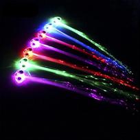 Plaukų segtukas Šviečiantis LED Įsiuvai plaukams Mergaičių kojinės užpildas Segtukas Ponio uodegos Pluoštas red light blue