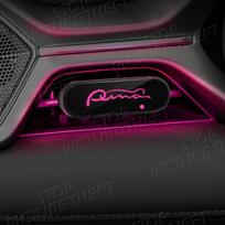 For PUMA Logo ST Focus Kuga Fiesta Fusion Ecosport KDSA3 Emblem Car Air Outlet Aromatherapy Atmosphere Light LED Air Freshener black