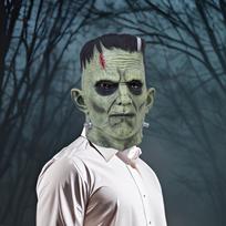 Frankenšteino kaukė Triukas Baisus latekso galvos kostiumas Maskarado, vaidmenų žaidimų vakarėliui gray