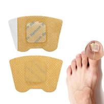 21 Patches Toenail Fungus Patch Waterproof Safe Gray Nail Repair Patches Hydrogel Nail Ingrown Correction Sticker one size beige