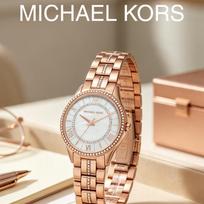 MICHAEL KORS Lauryn Women's Quartz Watch White Mother of Pearl Dial Stainless Steel set with Crystals Strap 33mm MK3716 balta