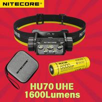 NITECORE HC70 UHE 1600 Liumenų USB-C Įkraunamas priekinis žibintas Didžiausias spindulio atstumas 156M Baltas+Raudonas šviesa Su 6000mAH Baterija