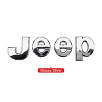 ABS Automobilio Priekinio Variklio Dangčio Emblema Šoninė Kėbulo Galinės Bagažinės Dalis Jeep Logotipo Ženklelis Grand Ženklelis Cherokee Wrangler Renegade Compass JK Patriot gray