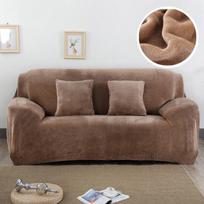Aksominis pliušinis storas sofos užvalkalas Viskas įskaičiuota elastingas sekcinis sofos užvalkalas, skirtas svetainei Chaise Longue L formos kampiniai užvalkalai 1 seater kupranugaris